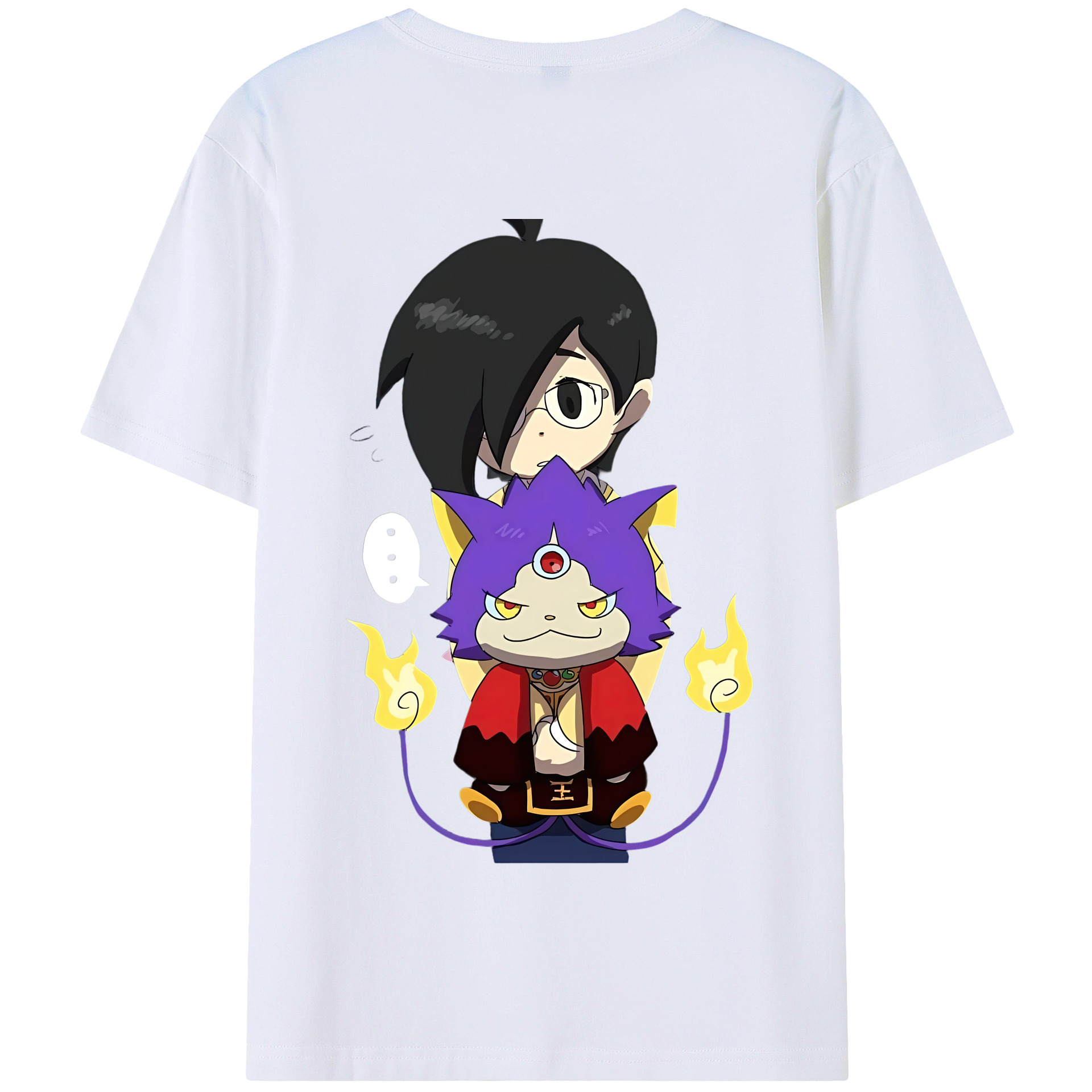 （画像用） 妖怪ウォッチ Yo-kai Watch 綿100％半袖Tシャツ（背面プリント）