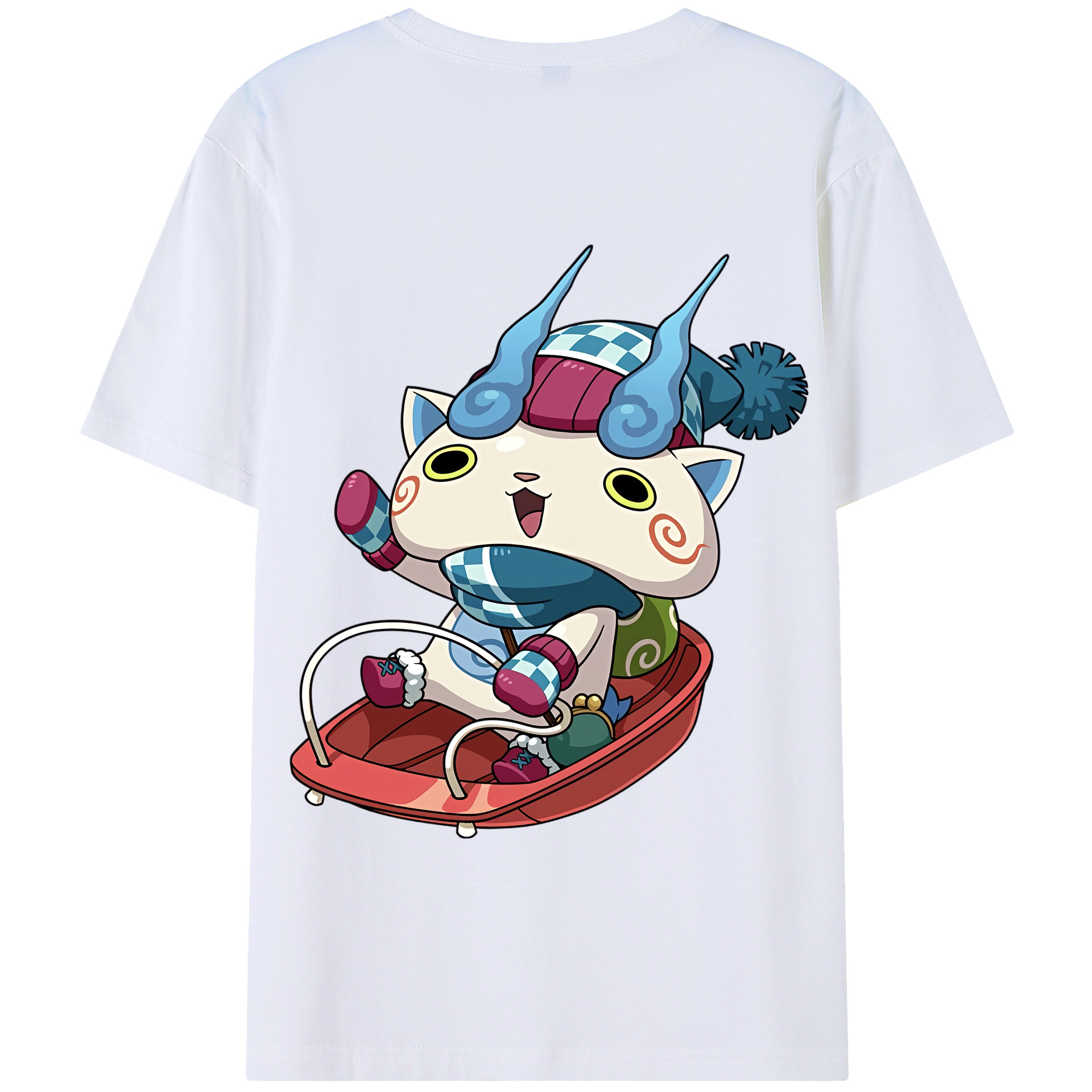 （画像用） 妖怪ウォッチ Yo-kai Watch 綿100％半袖Tシャツ（背面プリント）