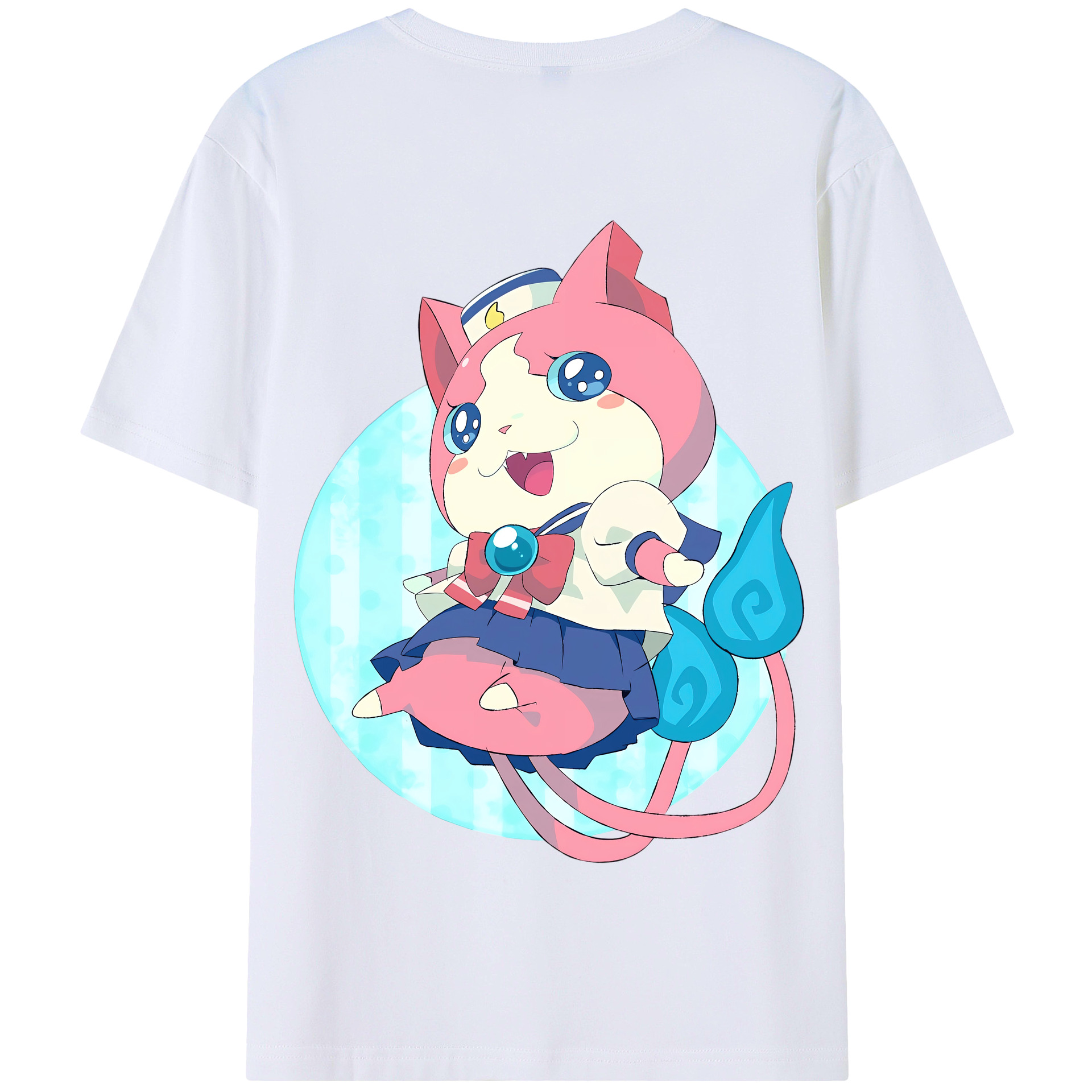（画像用） 妖怪ウォッチ Yo-kai Watch 綿100％半袖Tシャツ（背面プリント）