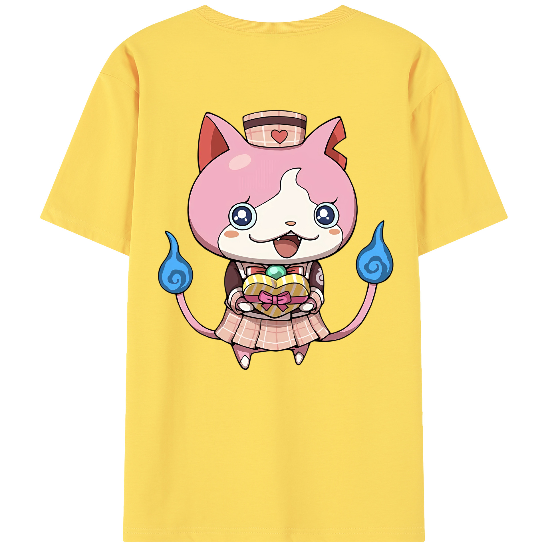 （画像用） 妖怪ウォッチ Yo-kai Watch 綿100％半袖Tシャツ（背面プリント）