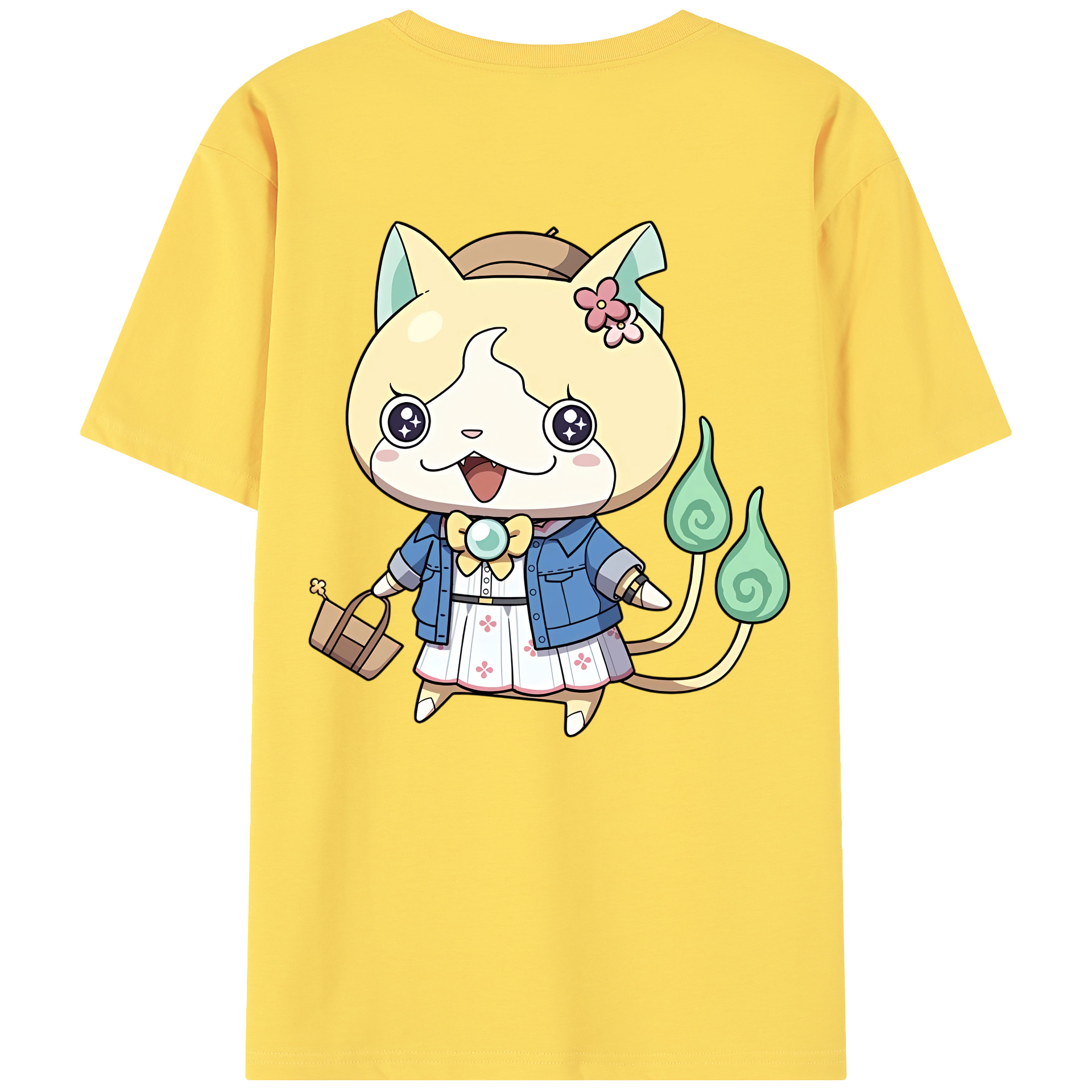 （画像用） 妖怪ウォッチ Yo-kai Watch 綿100％半袖Tシャツ（背面プリント）
