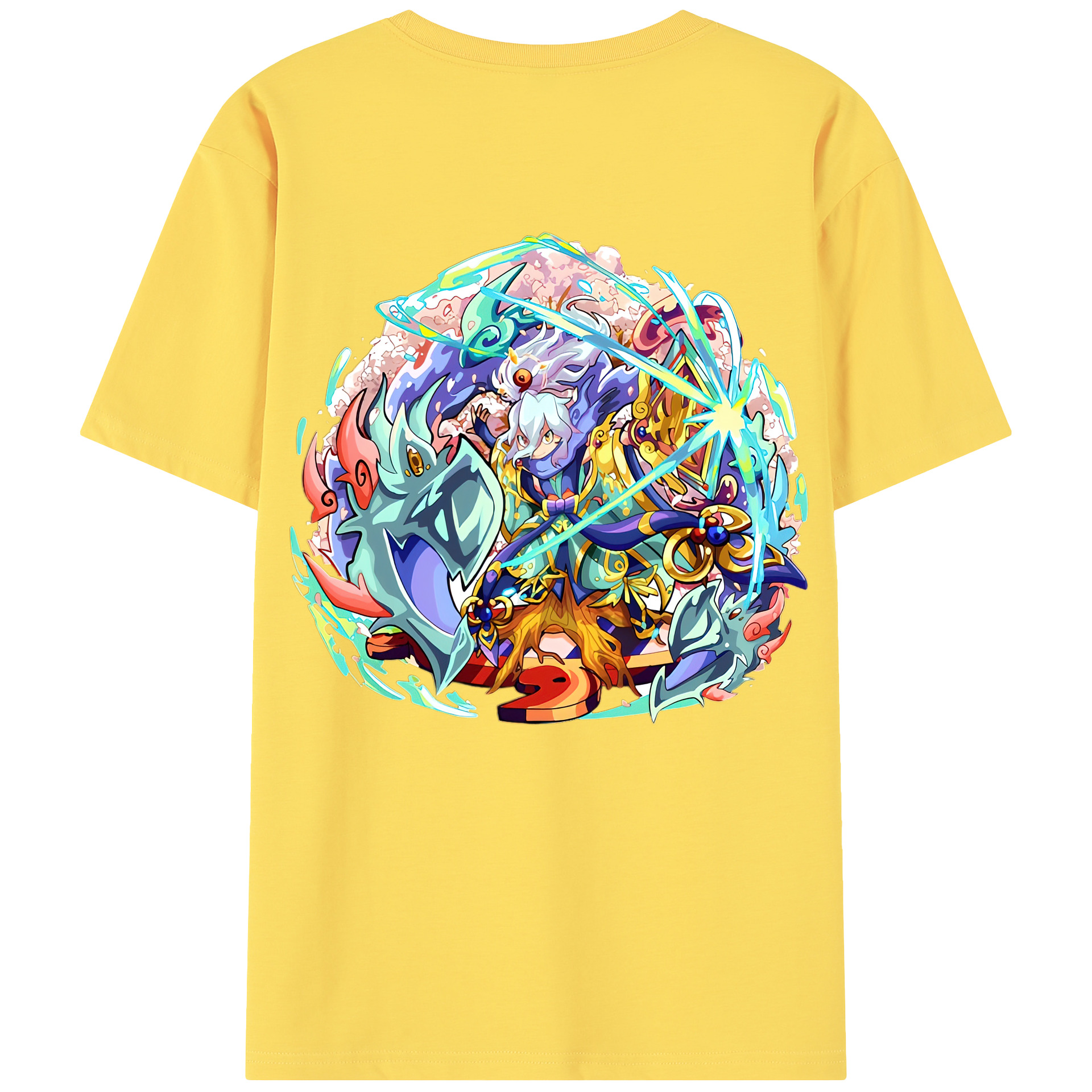 （画像用） 妖怪ウォッチ Yo-kai Watch 綿100％半袖Tシャツ（背面プリント）