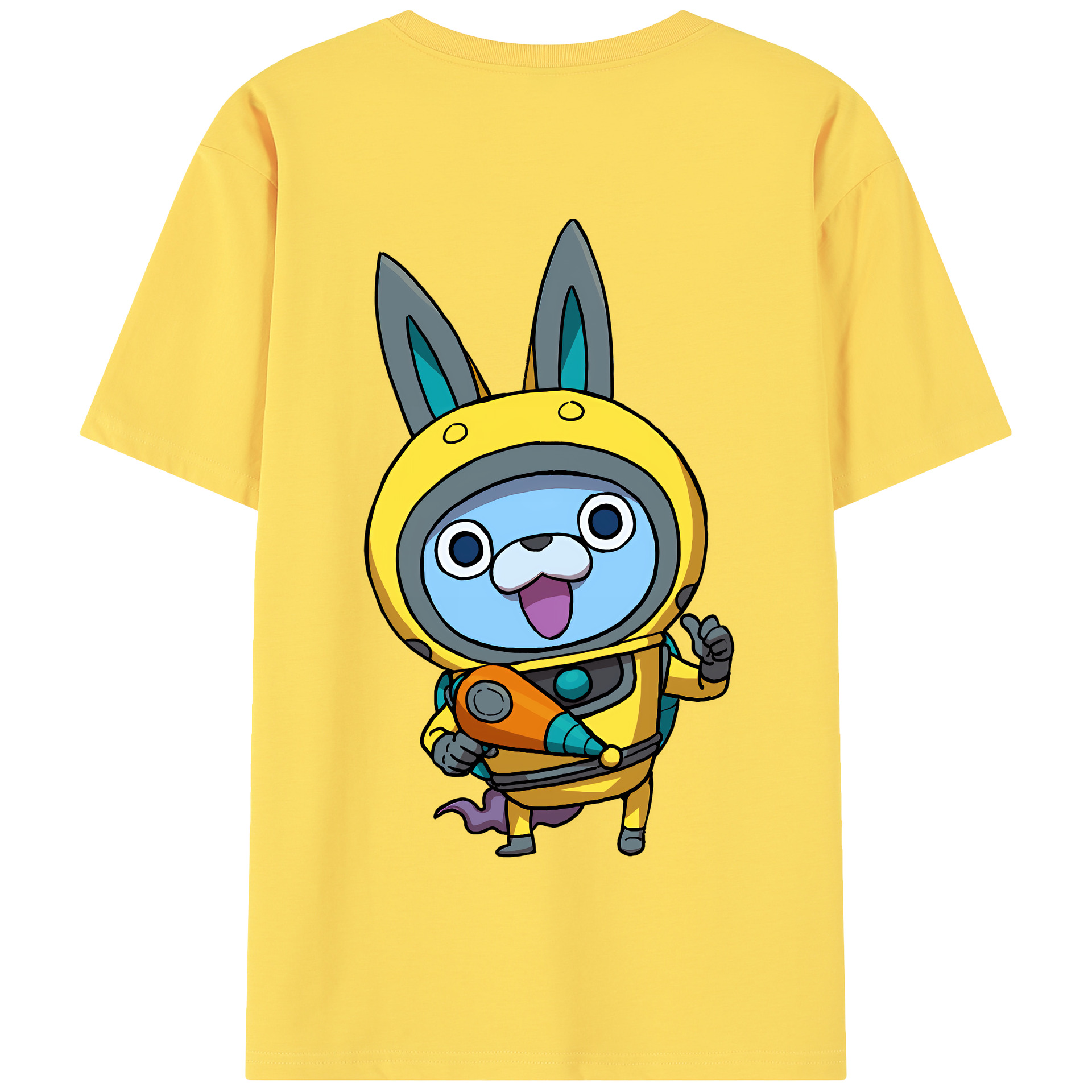 （画像用） 妖怪ウォッチ Yo-kai Watch 綿100％半袖Tシャツ（背面プリント）