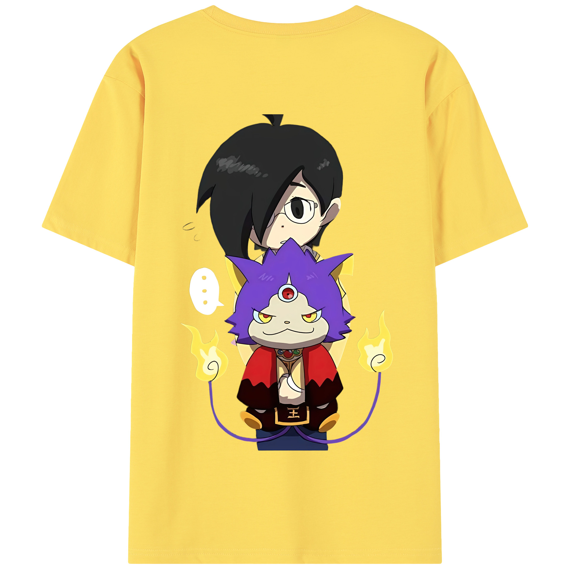 （画像用） 妖怪ウォッチ Yo-kai Watch 綿100％半袖Tシャツ（背面プリント）