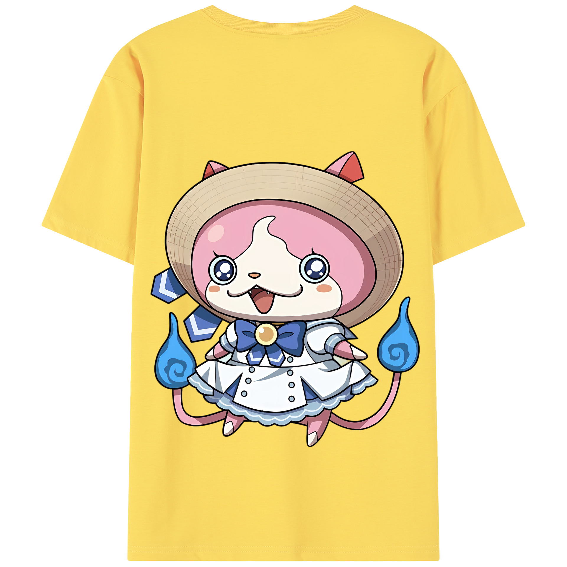 （画像用） 妖怪ウォッチ Yo-kai Watch 綿100％半袖Tシャツ（背面プリント）