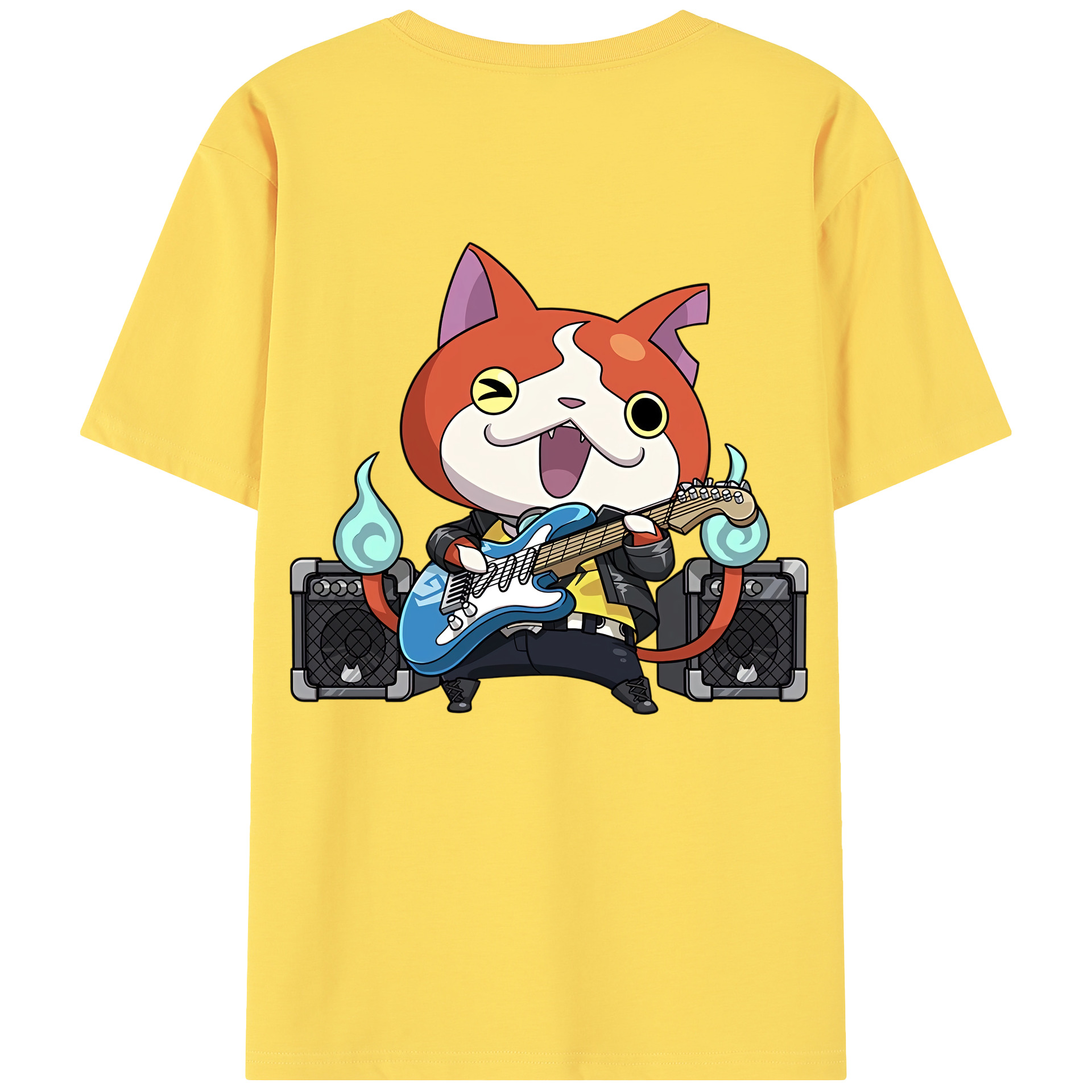 （画像用） 妖怪ウォッチ Yo-kai Watch 綿100％半袖Tシャツ（背面プリント）
