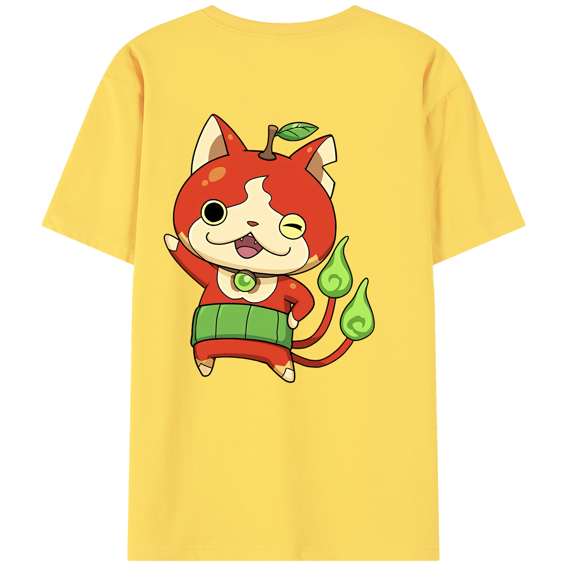 （画像用） 妖怪ウォッチ Yo-kai Watch 綿100％半袖Tシャツ（背面プリント）