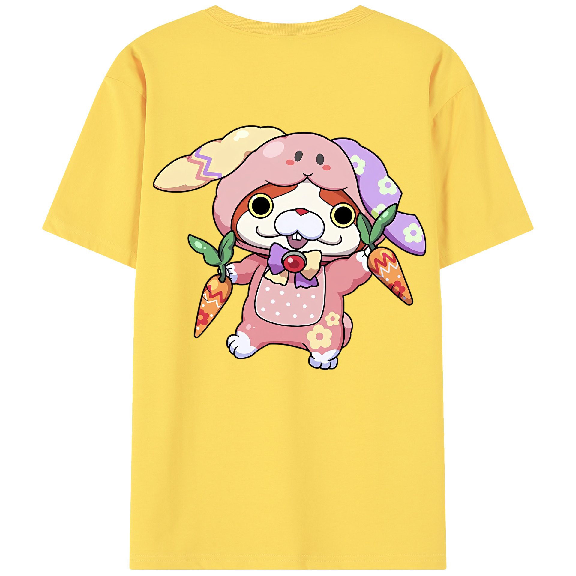 （画像用） 妖怪ウォッチ Yo-kai Watch 綿100％半袖Tシャツ（背面プリント）