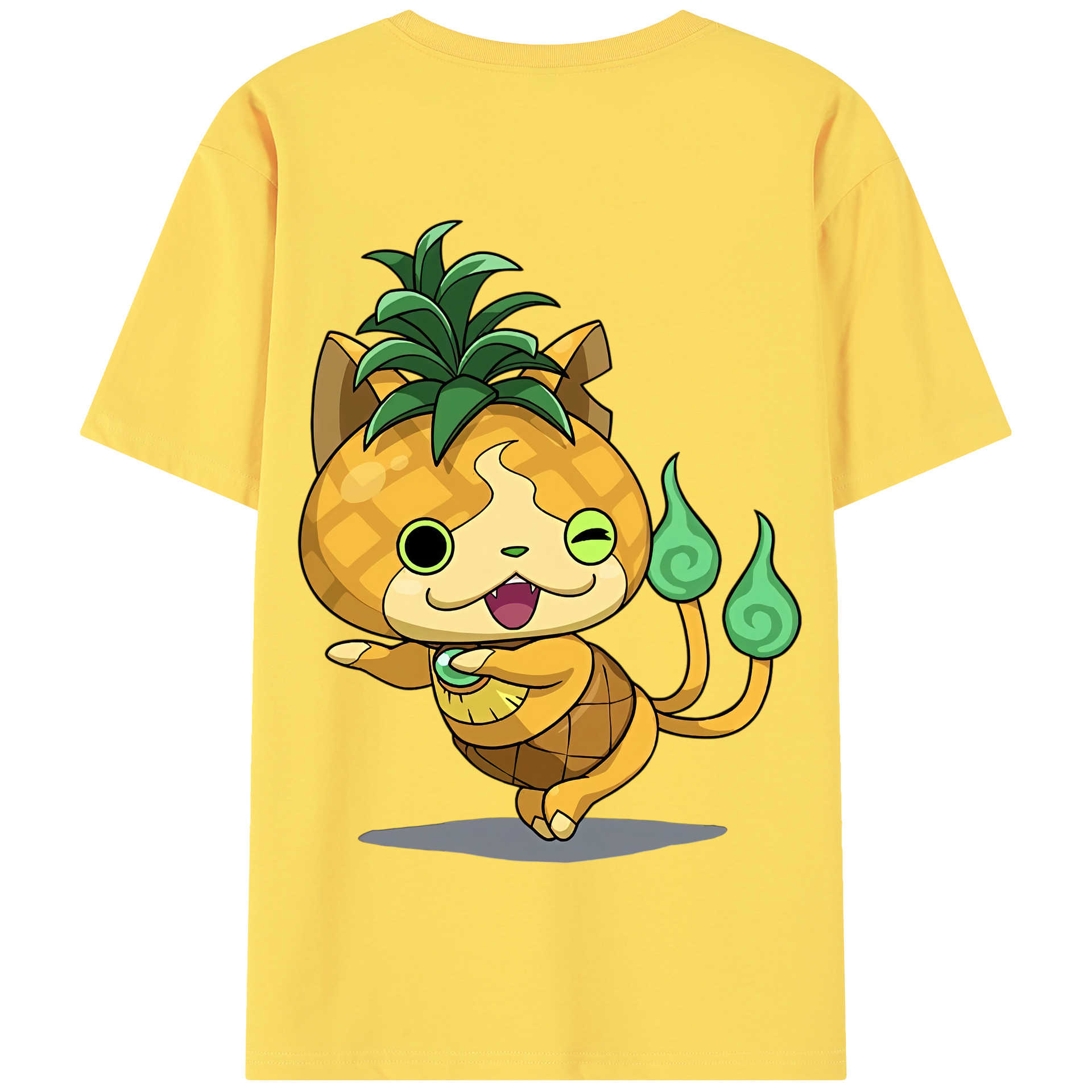 （画像用） 妖怪ウォッチ Yo-kai Watch 綿100％半袖Tシャツ（背面プリント）