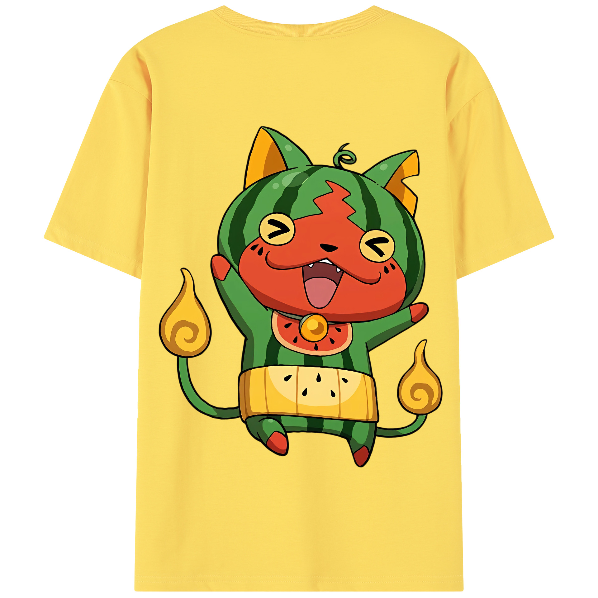 （画像用） 妖怪ウォッチ Yo-kai Watch 綿100％半袖Tシャツ（背面プリント）