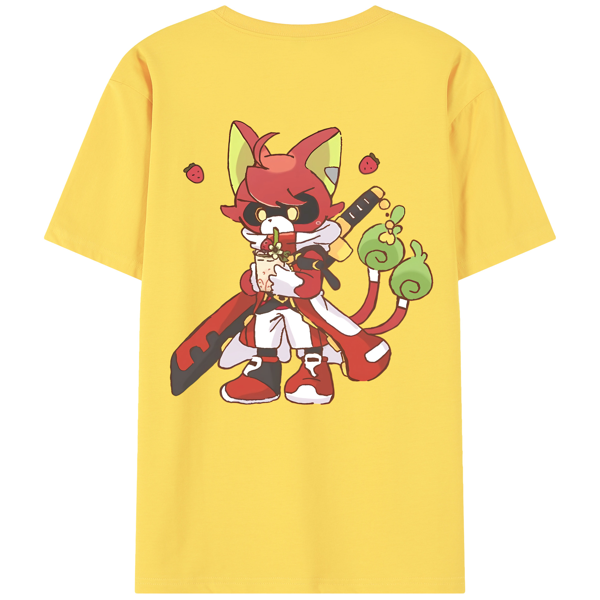 （画像用） 妖怪ウォッチ Yo-kai Watch 綿100％半袖Tシャツ（背面プリント）