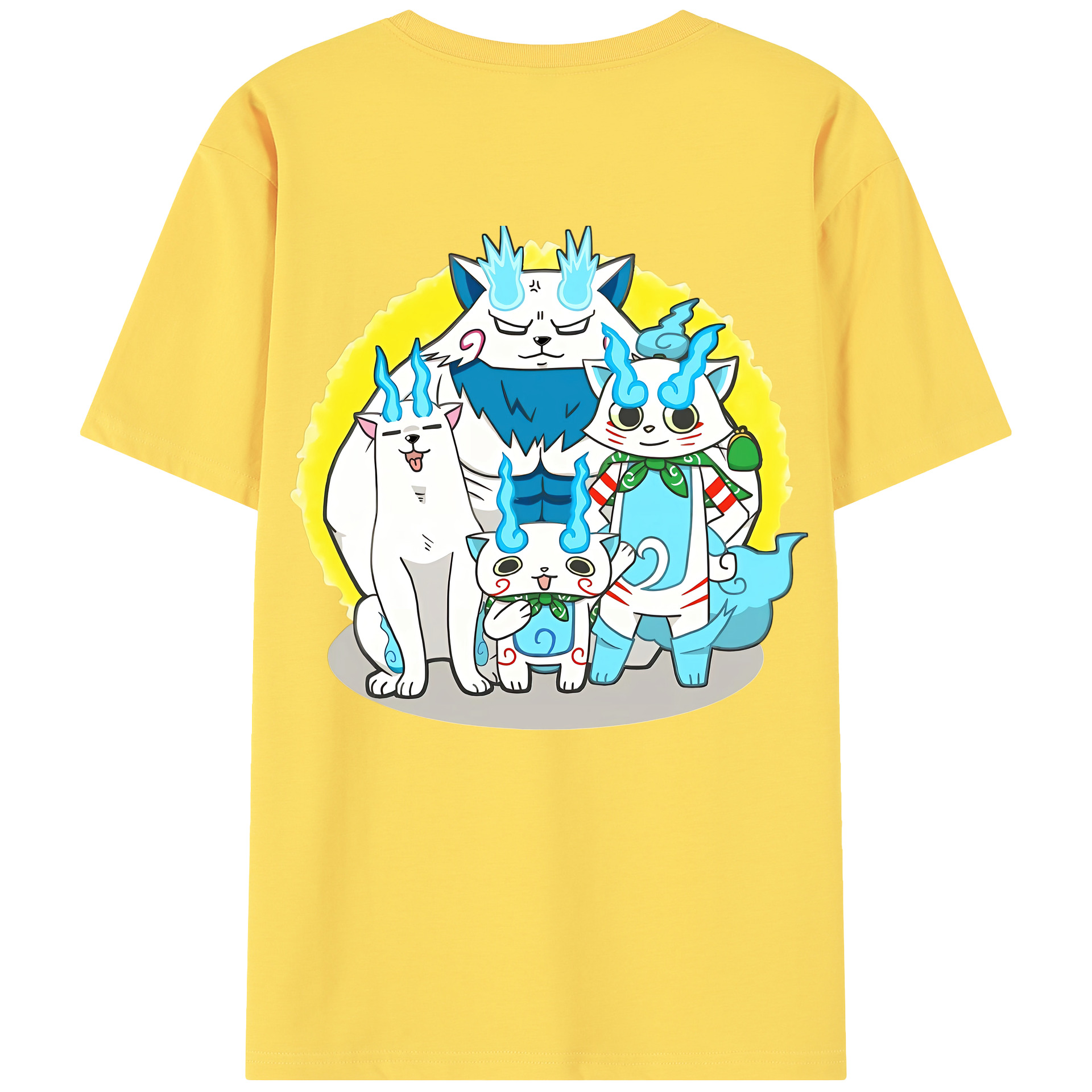 （画像用） 妖怪ウォッチ Yo-kai Watch 綿100％半袖Tシャツ（背面プリント）