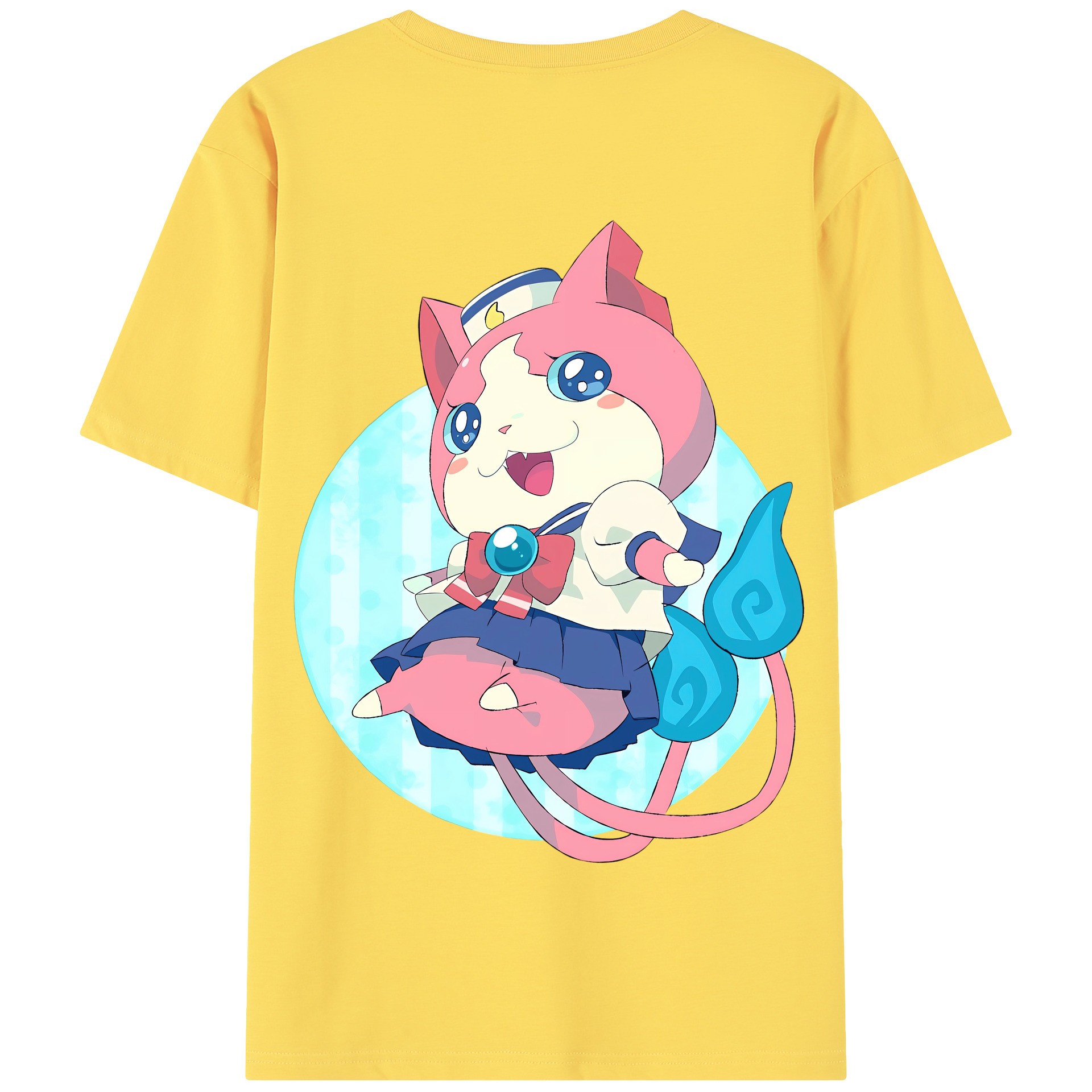（画像用） 妖怪ウォッチ Yo-kai Watch 綿100％半袖Tシャツ（背面プリント）