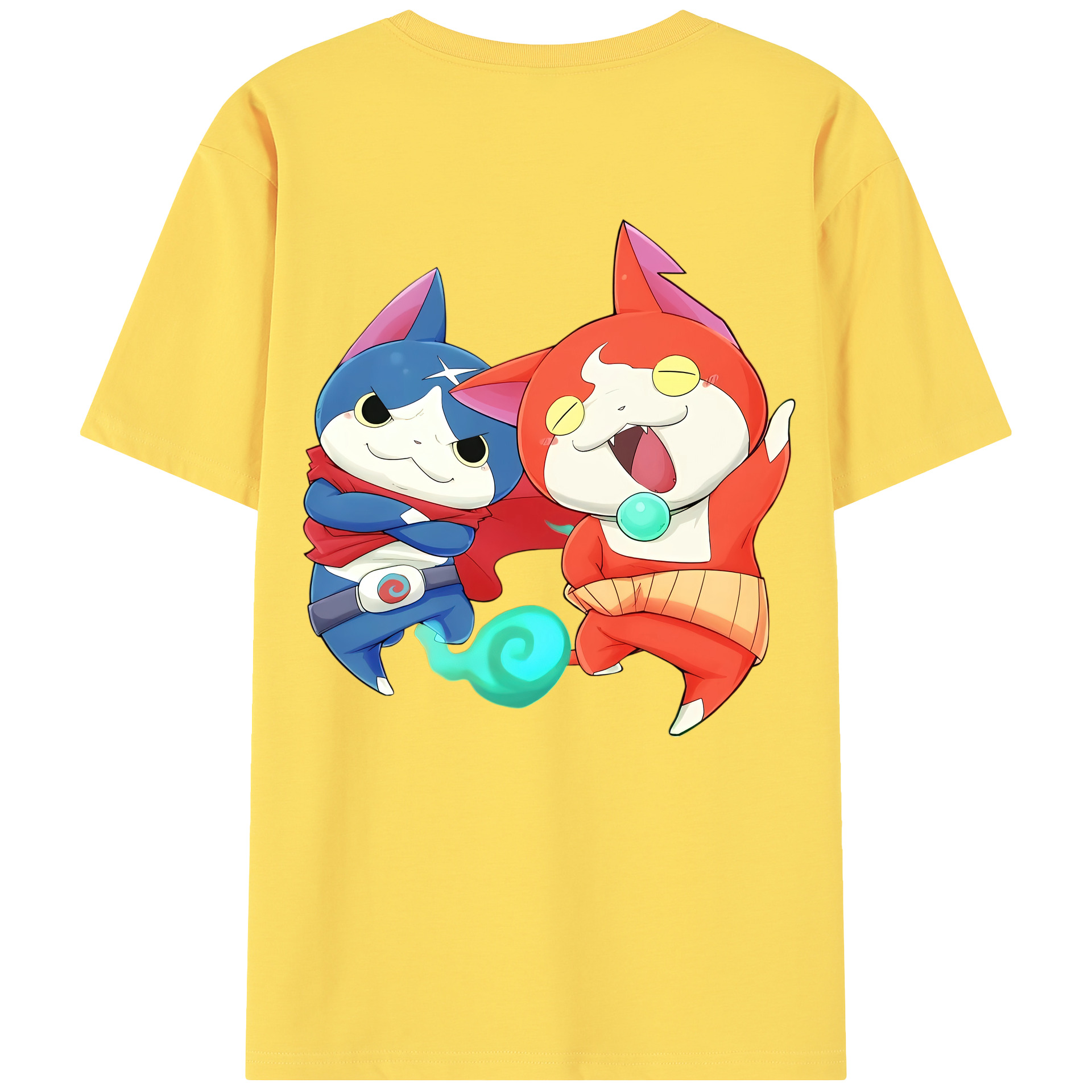 （画像用） 妖怪ウォッチ Yo-kai Watch 綿100％半袖Tシャツ（背面プリント）